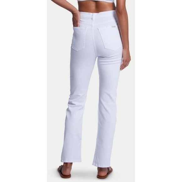 Eve Denim The Juliette Jean White Blanc Button Fly High Rise Size 26 $245 - Picture 3 of 15